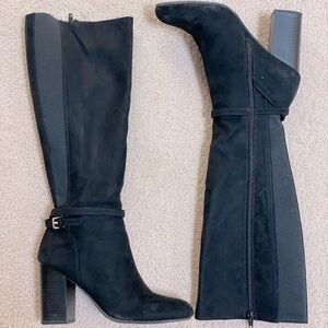 LC Lauren Conrad Tall Black High Heel Boots